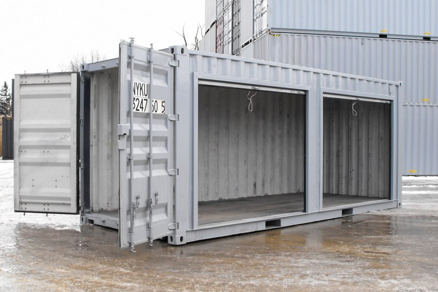 Conteneur de stockage 20 pieds avec portes roulantes – Image 3