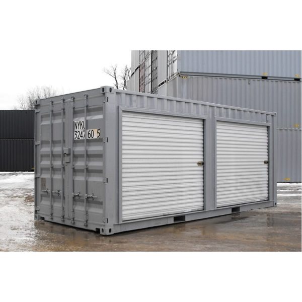 Conteneur de stockage 20 pieds avec portes roulantes