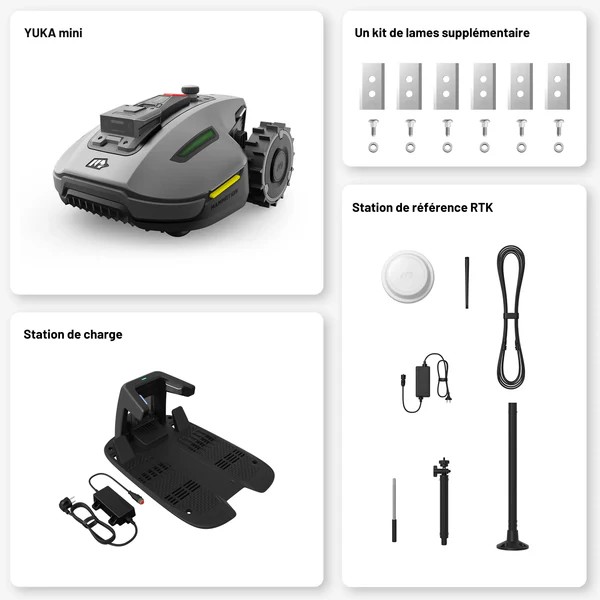 MAMMOTION YUKA mini 600 Robot Tondeuse Sans Fil Périmétrique – Image 3